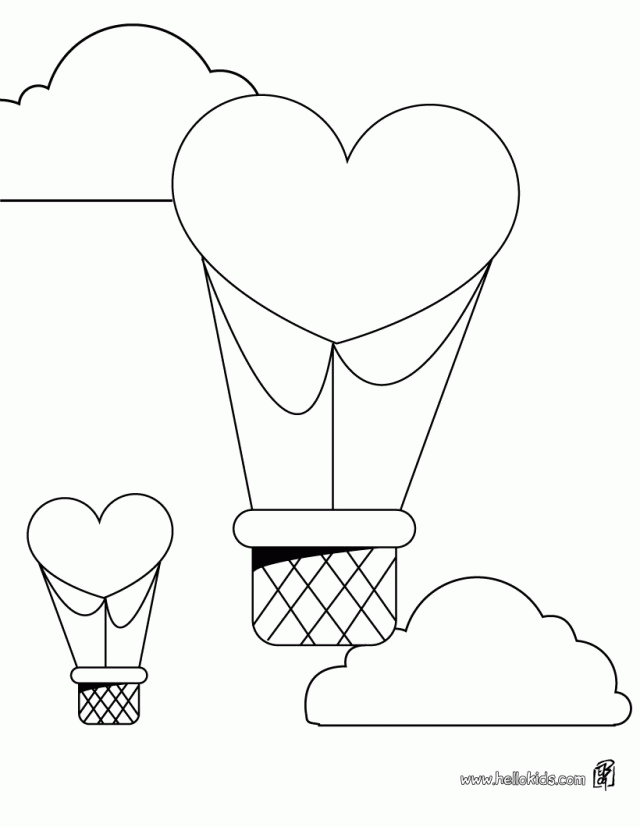 Plansa de colorat cu Balon Zburator 44 39